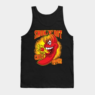 Smokin Hot Spicy Flaming Red Hot Chili Pepper Tank Top